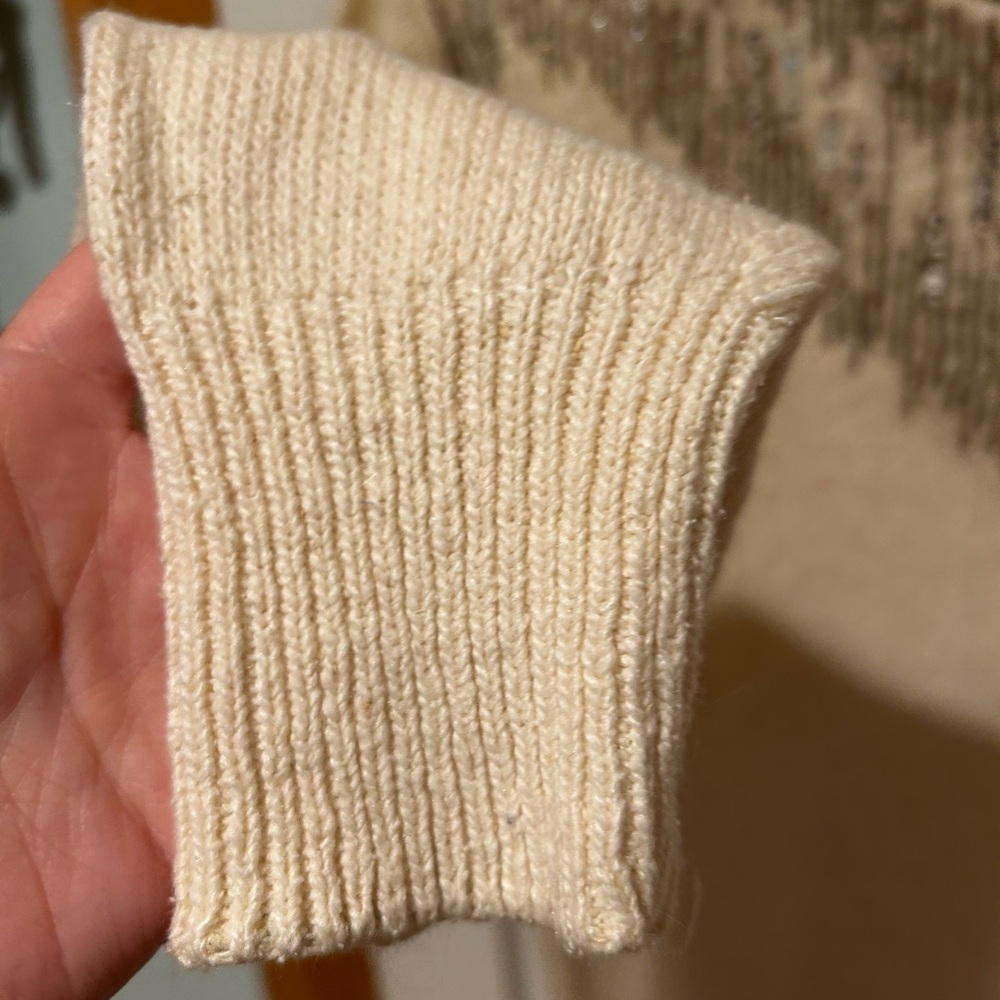Vintage Raqul silk/angora sequin sweater - Picture 6 of 7